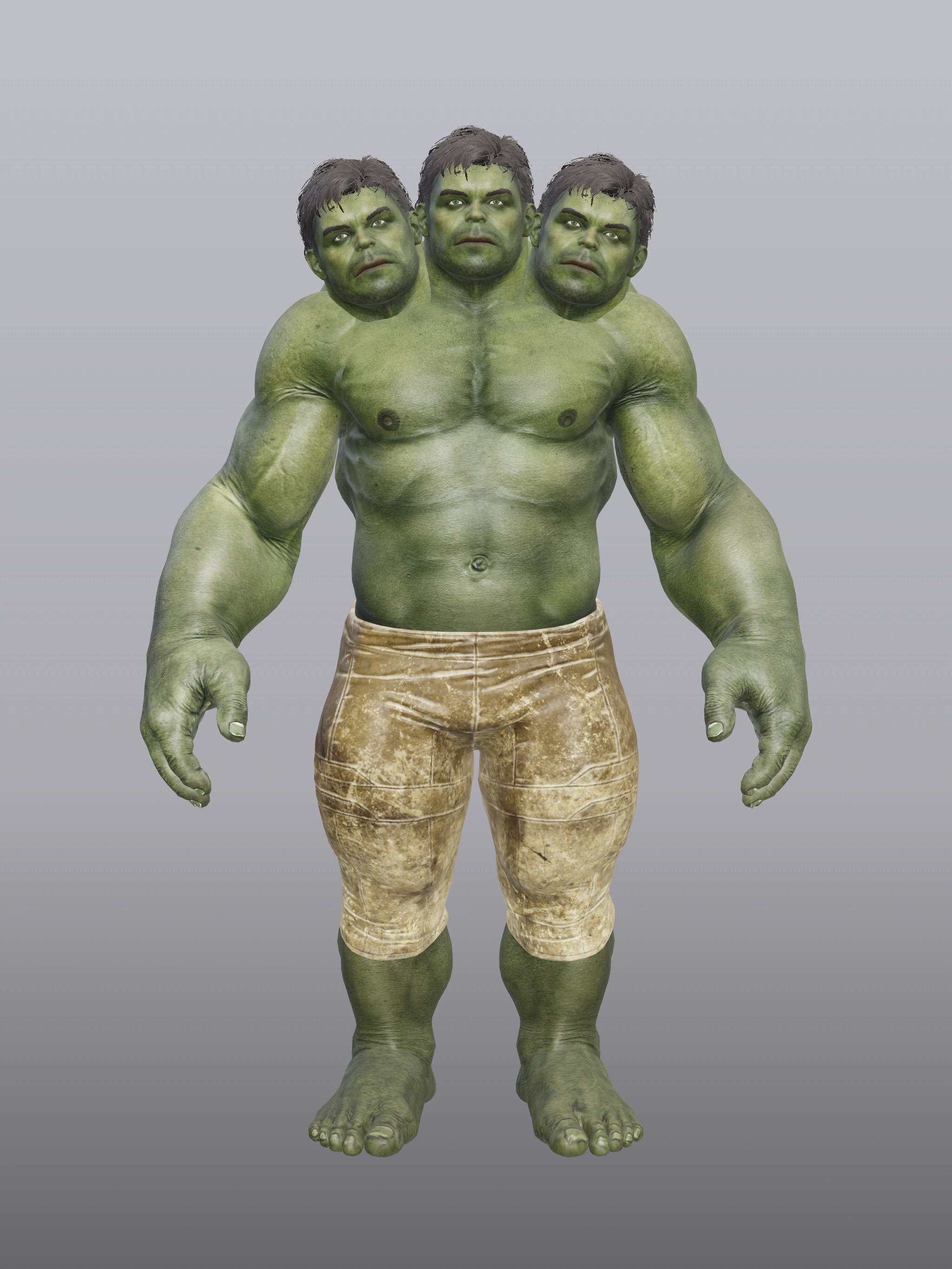 Pulsa para ver en pantalla completa Three-Headed Hulk