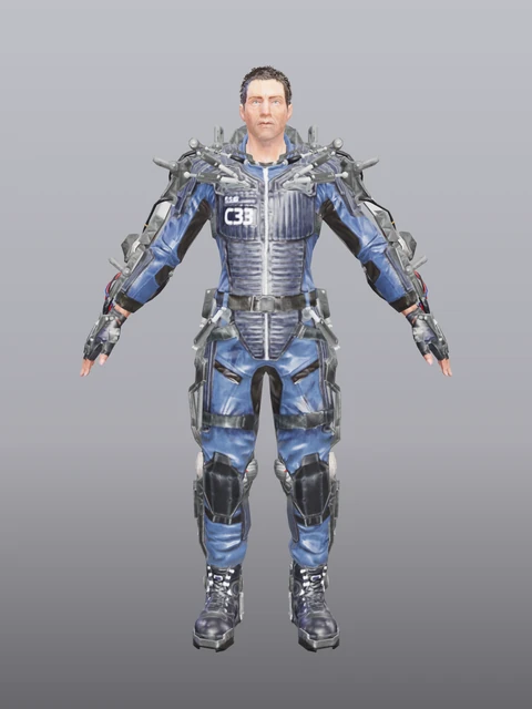 Skeletal Armor Man