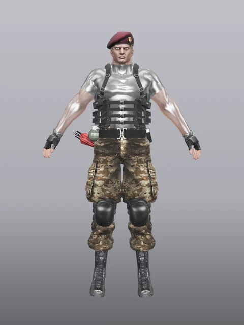 Jack Krauser - Resident Evil 4 HD version with classic outfit