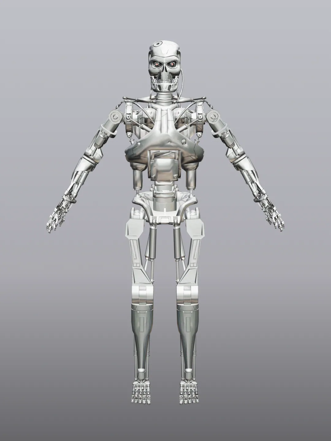 Terminator T800 high poly