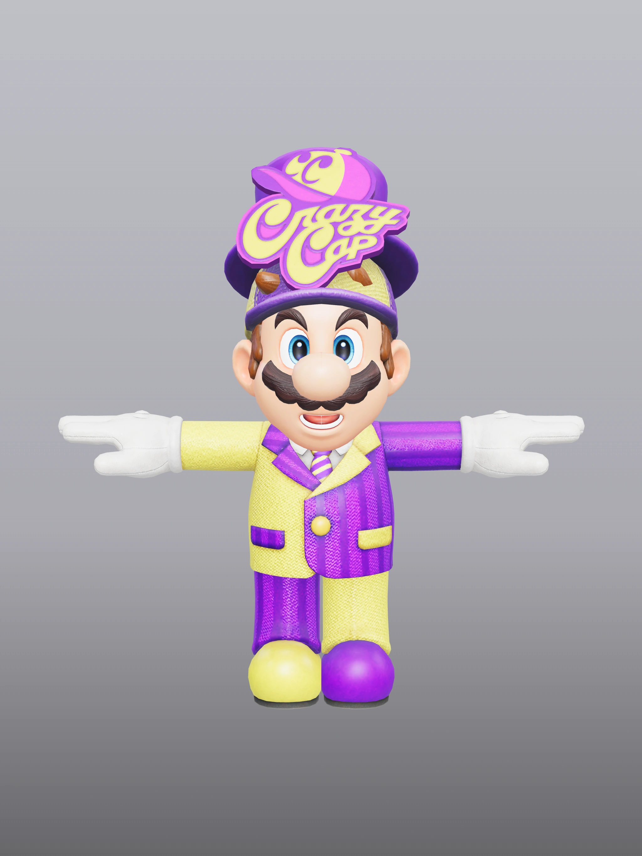点击以全屏查看 Mario (Crazy Cap Suit)