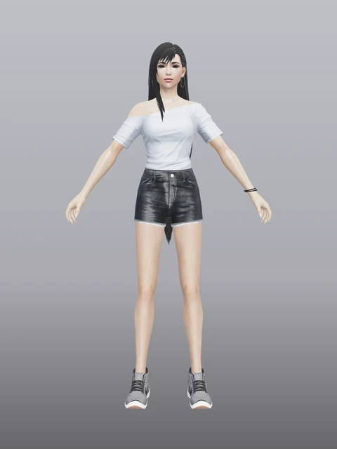 Tifa Lockhart (Casual Blue Jeans)