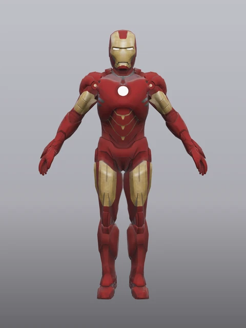 Mark 4 Tony Stark with 3 Heads