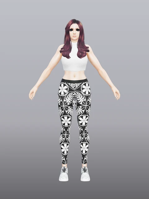 Mai Shiranui (Floral Leggings Alt)