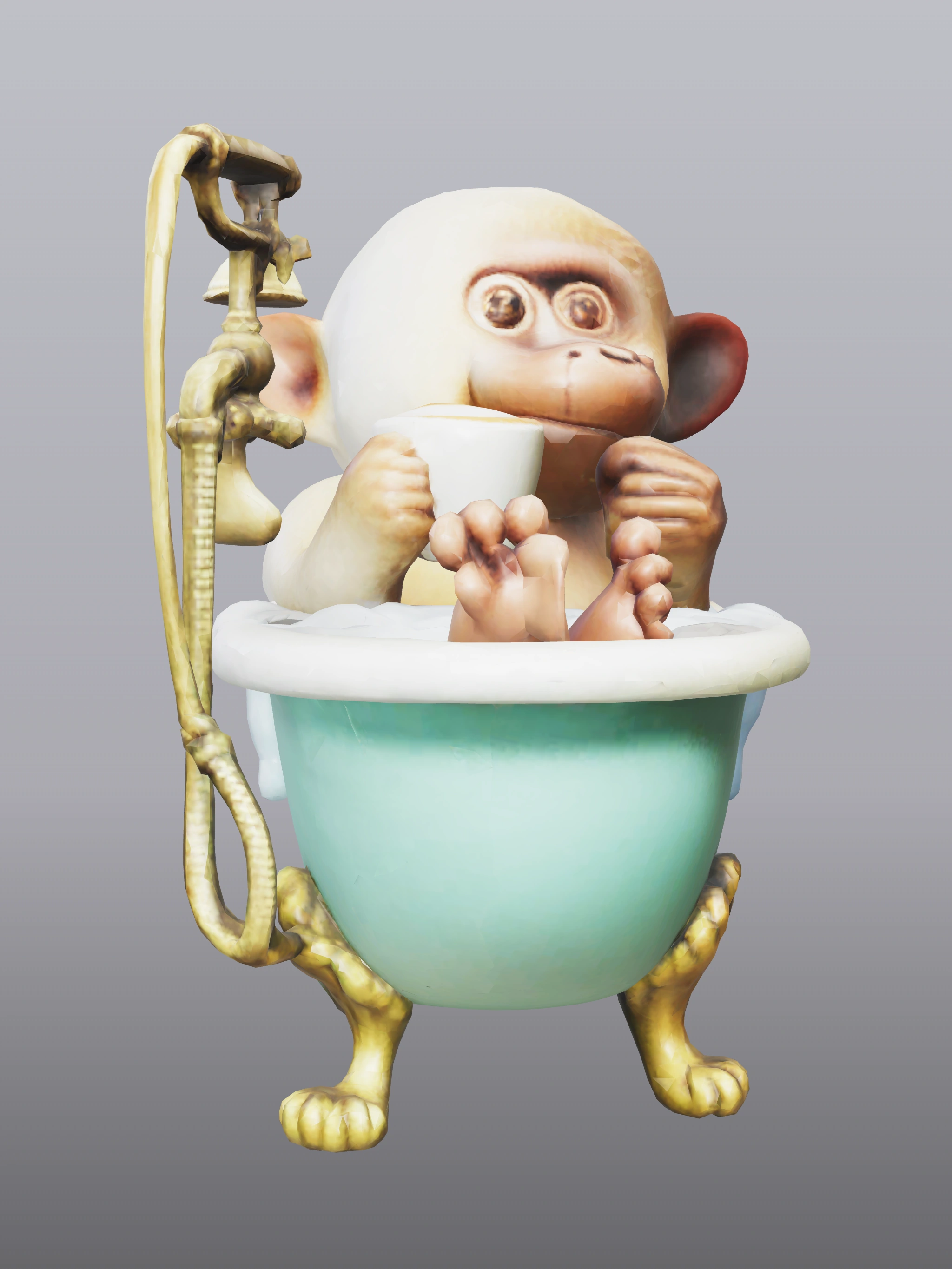 Clique para ver em tela cheia Chimpanzee Bathtub Coffee
