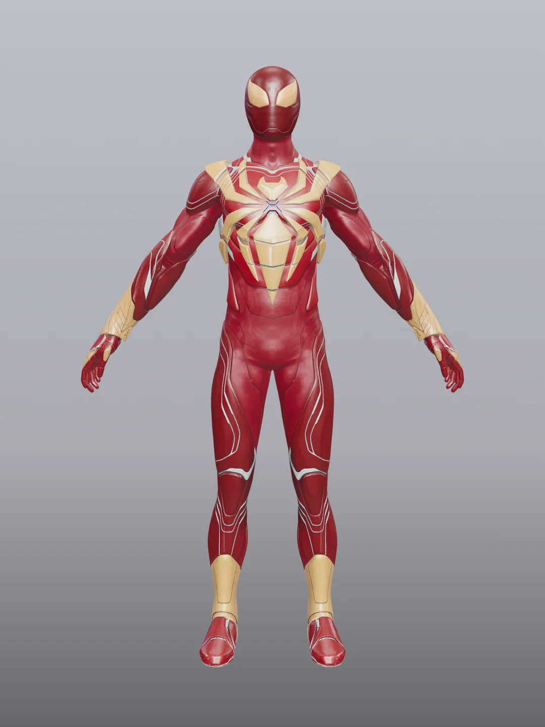 Appuyez pour voir en plein écran Iron Spider Armor PS4 (Metallic)