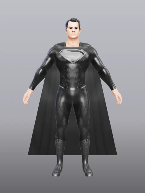 Superman Justice League Black Suit